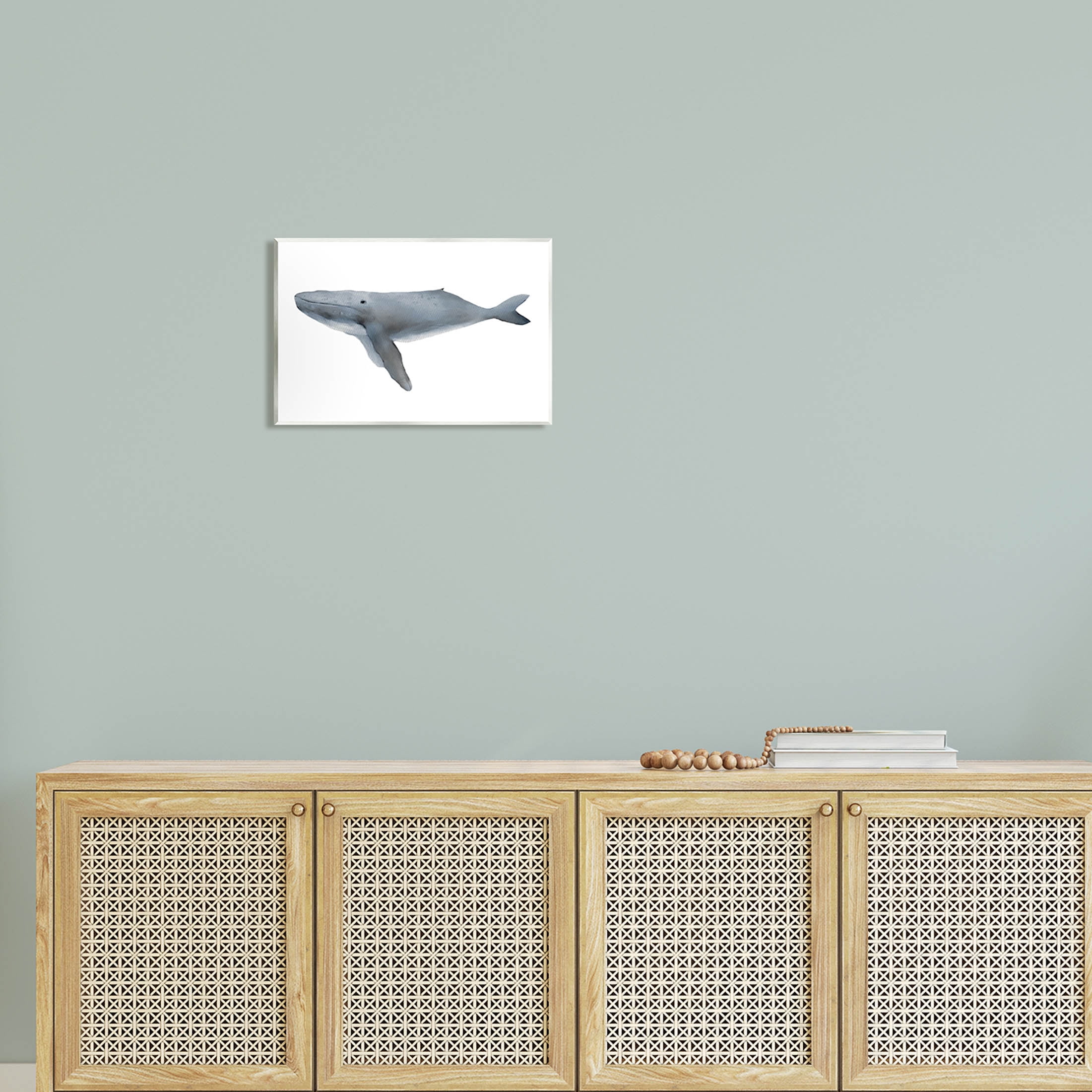 Stupell Industries Marine Whale Casual Sea Life Graphic Art Unframed Art Print Wall Art, Design by Leah Straatsma