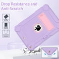 thumbnail image 5 of AVAWO Case for iPad 9th/8th/7th Generation (2021/2020/2019), iPad 10.2 Case with Pencil Holder & Kickstand, Hybrid Shockproof Protective Cover Case for iPad 9 8 7 Gen 10.2",Purple+Pink, 5 of 8