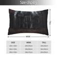 thumbnail image 2 of KLL Gloomy Mansion Forest Scene Pillow Covers Envelope Closure,Super Soft and Cozy Fuzzy Fleece Pillow Case Cover 16"x24", 2 of 5