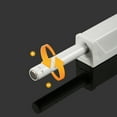 thumbnail image 3 of Drawer Door Cabinet Push to Open Door Catch Magnetic Tip Latch Touch Release DIY, White, 3 of 7