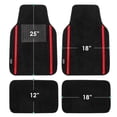thumbnail image 4 of Universal Fit Galaxy13 Metallic Stripe Non-Slip Carpet Car Floor Mats - Full Set, 4 of 7