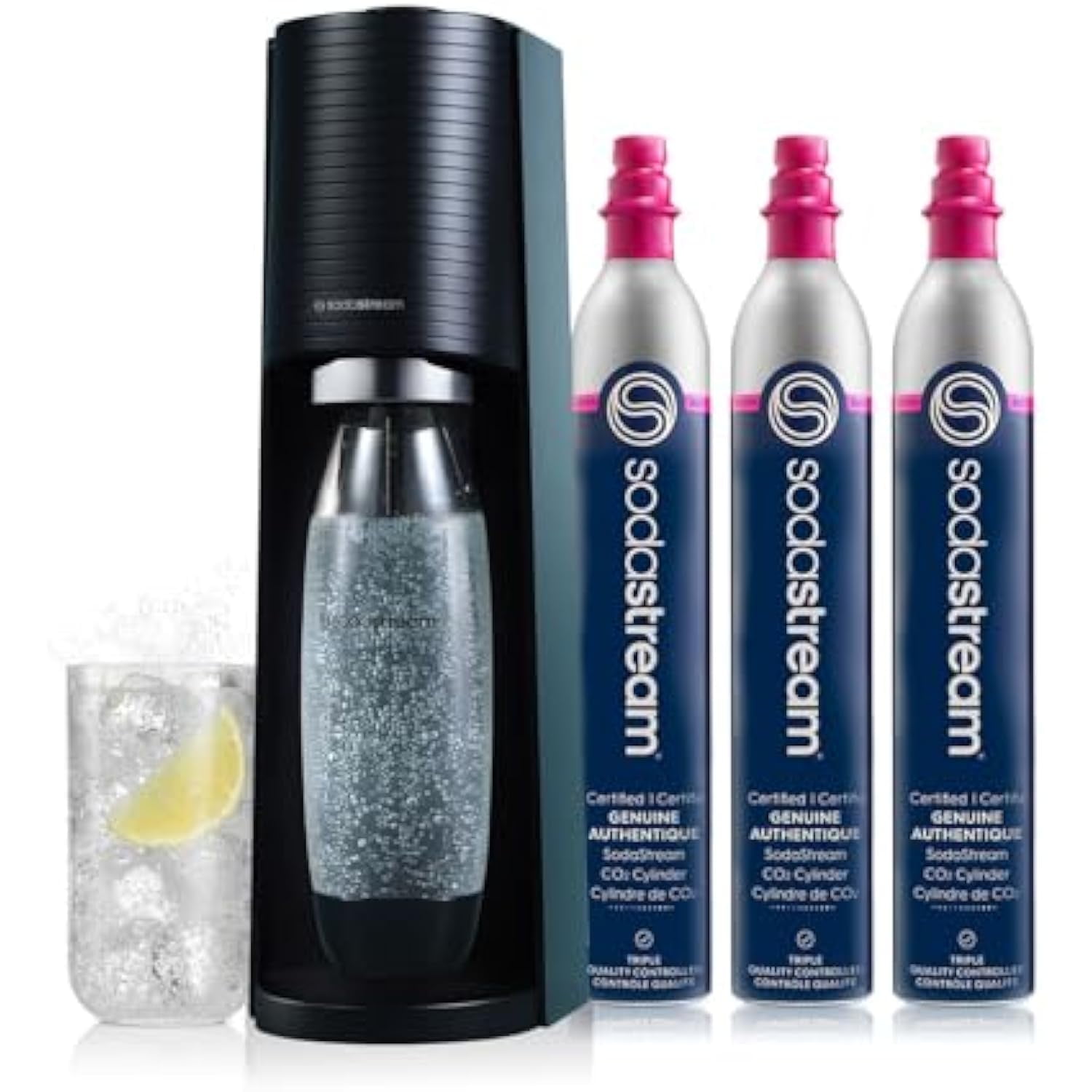 SodaStream One Touch Electric Sparkling Water Maker Kit
