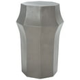 thumbnail image 4 of SAFAVIEH Klaudia Outdoor Patio Concrete Accent Table, Dark Grey, 4 of 9