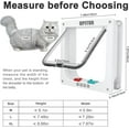 thumbnail image 5 of Magnetic Pet Door Kit White - 4 Way Locking Safety Pet Door for Small/Medium/Large Cats and Dogs - Easy to Install Door Flap, 5 of 7