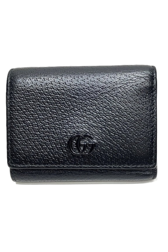 Pre-Owned Gucci GG Marmont Mini Wallet 722732 Tri-fold for Women