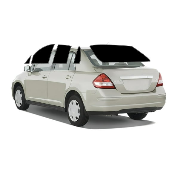 Haiy Co - PreCut 2Ply 05% Window Tint Film Kit For 2007-2011 Nissan Versa Sedan -Side+Rear Window