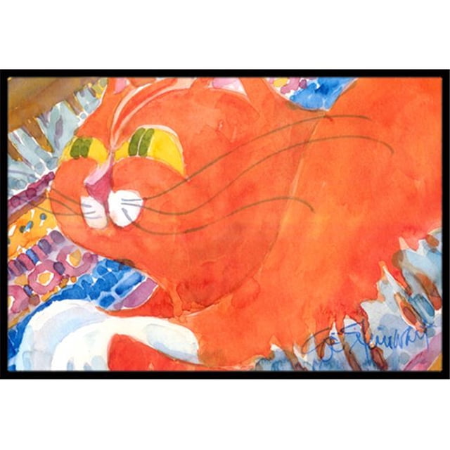 Carolines Treasures 6033MAT Tapis pour Chat Intérieur Ou Extérieur - 18 x 27 Po.