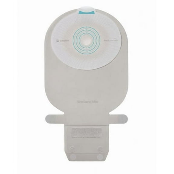 SenSura Mio Ostomy Pouch One-Piece System Maxi 3/8 to 2-1/8 Inch Stoma Drainable Flat, Trim to Fit, 10489 - Pack of 10