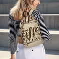 thumbnail image 2 of Easygd Coffee Time (2) Canvas Backpack: Stylish, Lightweight, and Versatile with Large Capacity and Adjustable Straps –, 2 of 7