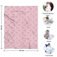 thumbnail image 4 of Pink Cartoon Unicorn Star Pattern Blanket,Comfortable Soft Flannel Throw Blanket,All Season,Warm Lightweight Blankets for Sofa Bed Couch Living Room Chair,30"x40", 4 of 4