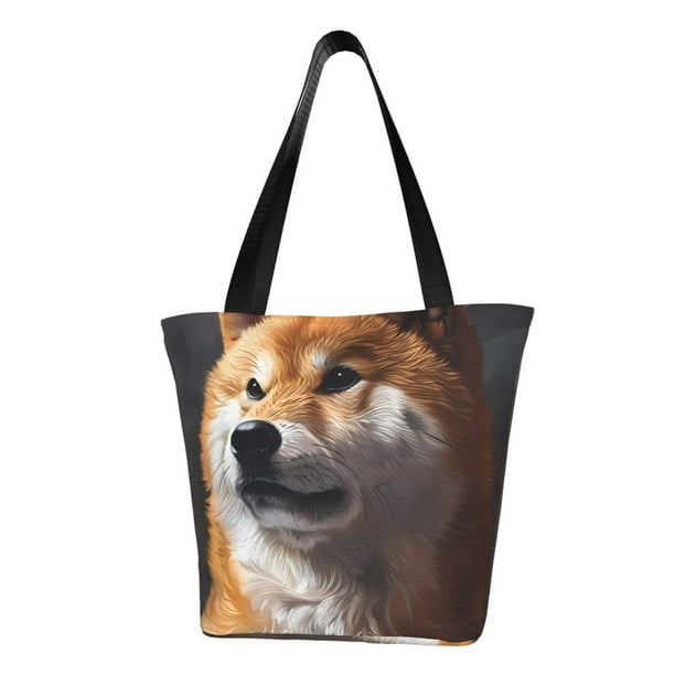 Balery Regal Shiba Inu Bolsa de Hombro con Diseño, Bolsa Grande y Duradera, Bolsa Versátil para Compras