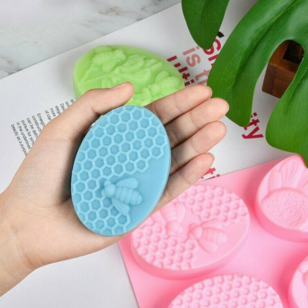 DIY Baking Tool Little Bee Handmade Cake Mold 6 Forms For Soap Making Molds N9O7 