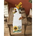 thumbnail image 4 of Hokiten Table Runners 70 Inches Long Dress Scarves, Sunflower Farmhouse Coffee/Dining/Kitchen Table Decor, Holiday Table Runner, Wildflower Garden Motifs Cottagecore Floral 13x70 Inch, 4 of 7