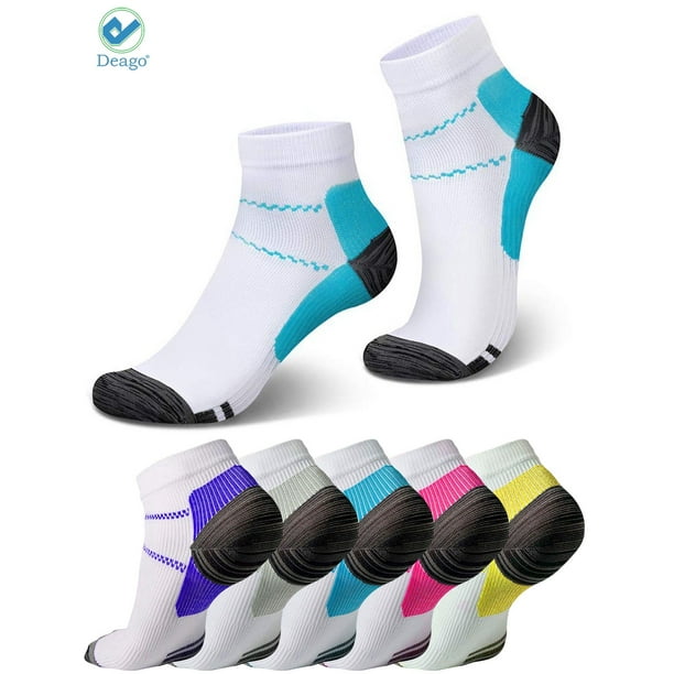 Deago - Deago 5 Pairs Compression Socks Plantar Fasciitis for Women ...