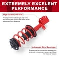 thumbnail image 5 of TOPAZ Bright Red Front Pair Complete Strut Spring Assembly Set Compatible with Toyota Matrix Pontiac Vibe 2003-2008 Replace 172117, 172116, 5 of 9