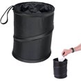 thumbnail image 1 of Car trash can, car trash can, small car trash can, foldable car trash can, portable car trash can, universal waterproof, suitable for car travel, black, 1 of 5