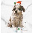 thumbnail image 2 of Cute Christmas Santa Hat Puppy Women's Graphic T Shirt Tees Brisco Brands S, 2 of 5