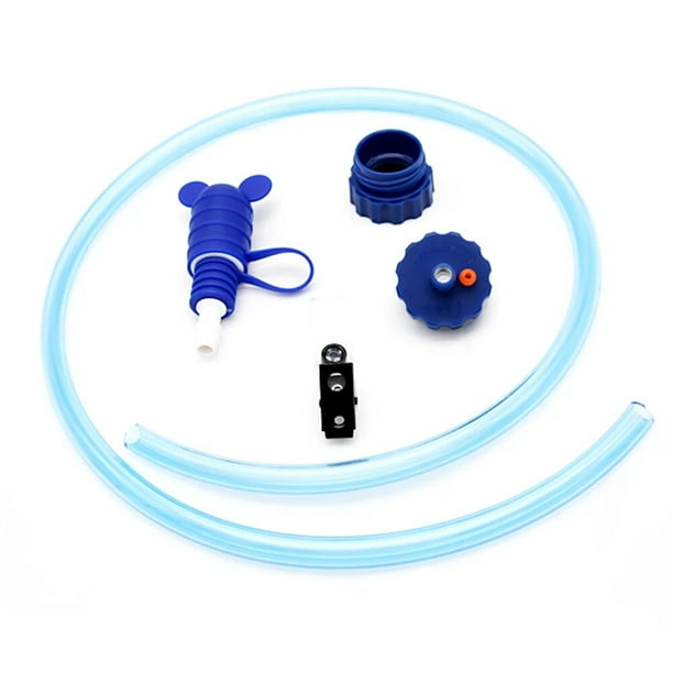 Hiking water bottle with tube outlet