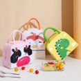 thumbnail image 6 of Lovely Portable Bear Tiger Oxford Colorful Cow Insulation Bag Lunch Bag Food Thermal Bag Milk Bottle Case E, 6 of 8