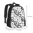 thumbnail image 2 of Sigee Hand Drawn Snake for Simple large capacity backpack Travel Laptop Backpack, Business for Travel and Daily Use, 2 of 9
