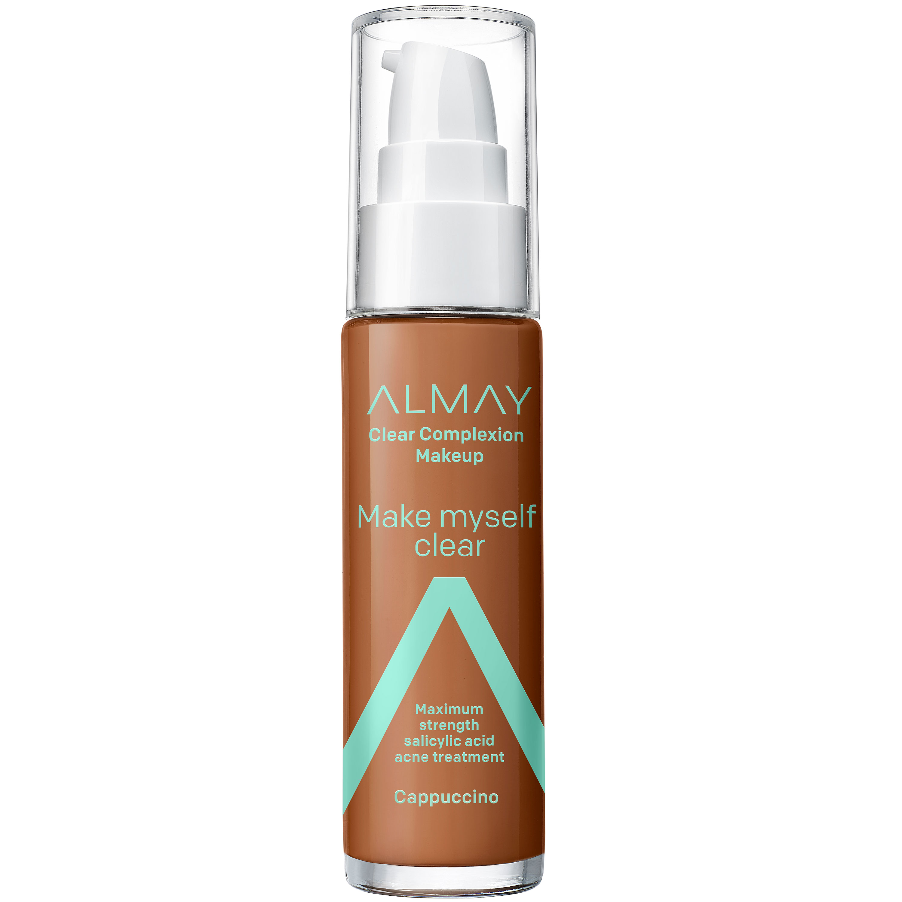 Almay Clear Complexion Makeup, Hypoallergenic, Cruelty Free, Fragrance Free, Dermatologist Tested Foundation, 1.0 oz - 900 Cappuccino