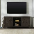 thumbnail image 3 of Walker Edison Farmhouse Barn Door TV Stand for TVs up to 65”, Sable, 3 of 25
