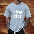 thumbnail image 2 of Razzly Men's Graphic T Shirt Funny Print Short Sleeve Casual Tee Comfortable Summer Top for Daily Wear Lightweight Breathable Blend(Light Blue,M), 2 of 6