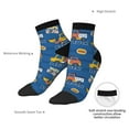 thumbnail image 6 of Fuzoiu Construction Vehicles Print Adult Socks, Crew Moisture-wicking Socks, Unisex Cushion Crew Socks,Casual Sports Ankle Socks, 6 of 7