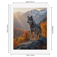 thumbnail image 2 of Paint By Numbers Kit for Adults Beginner - Wolf Autumn Mountain Sunset Landscape DIY Canvas Painting Kits for Adults, Frameless Paint By Number for Adults for Home Wall Decor 16x20 Inch, 2 of 7
