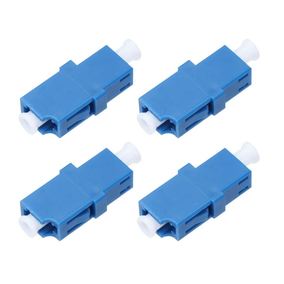 Uxcell Fiber Optic Coupler LC UPC Single Mode Simplex Cable Adapter Connectors, 4 Pack