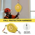thumbnail image 4 of Self-Retracting Fall Arrest Device, 32ft/10m Fall Arrester, Industrial Nylon Rope Lifeline for Construction Sites, 4 of 9