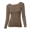 thumbnail image 2 of LAVRA Women's Soft Casual Crew Neck Long Sleeve Shirt, 2 of 6