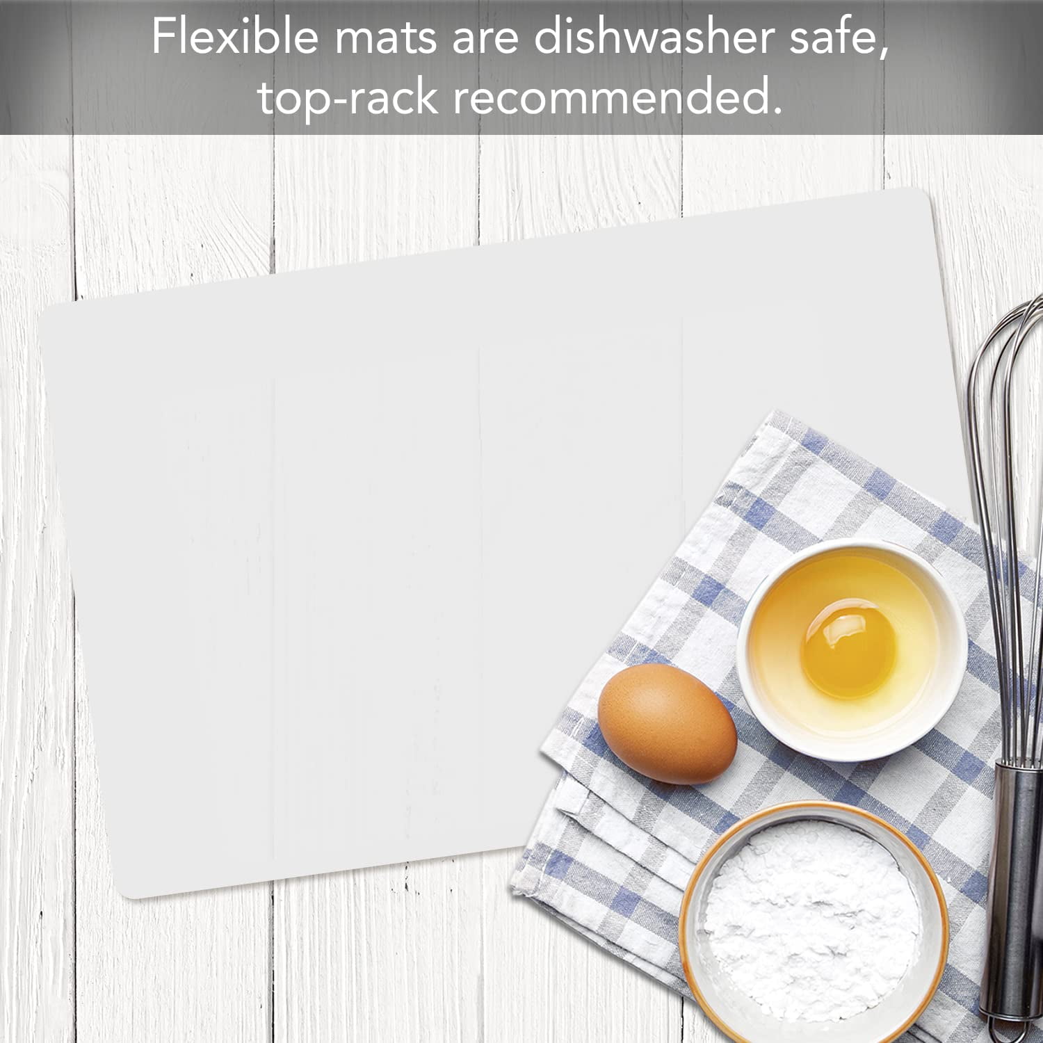 Chop Chop Made in The USA Food Service Grade Flexible Cutting Mats (Set of 4) 9 by 12 inch - Clear