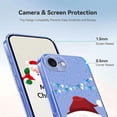 thumbnail image 3 of ELEHOLD Case for iPhone 16e/17e, Christmas Slim Shockproof Clear TPU Cover, Raised Edge Screen/Camera Protection,C, 3 of 7