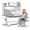 31.5" x 22.05" x 49.21" Gray, variant on Mohsoe Adjustable Kids Desk and Chair Set, Toddler Writing Table with Tilted Bookstand, LED Lamp, and Extra Large Drawer for Bedroom Living Room Pink