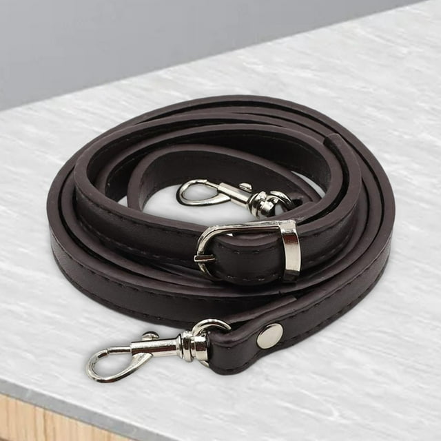 Correa de Repuesto para de Hombro con Ganchos Giratorios de Metal, Longitud Ajustable de 4 Pies, Elegante Correa de de 5/8" de Ancho para Marron oscuro