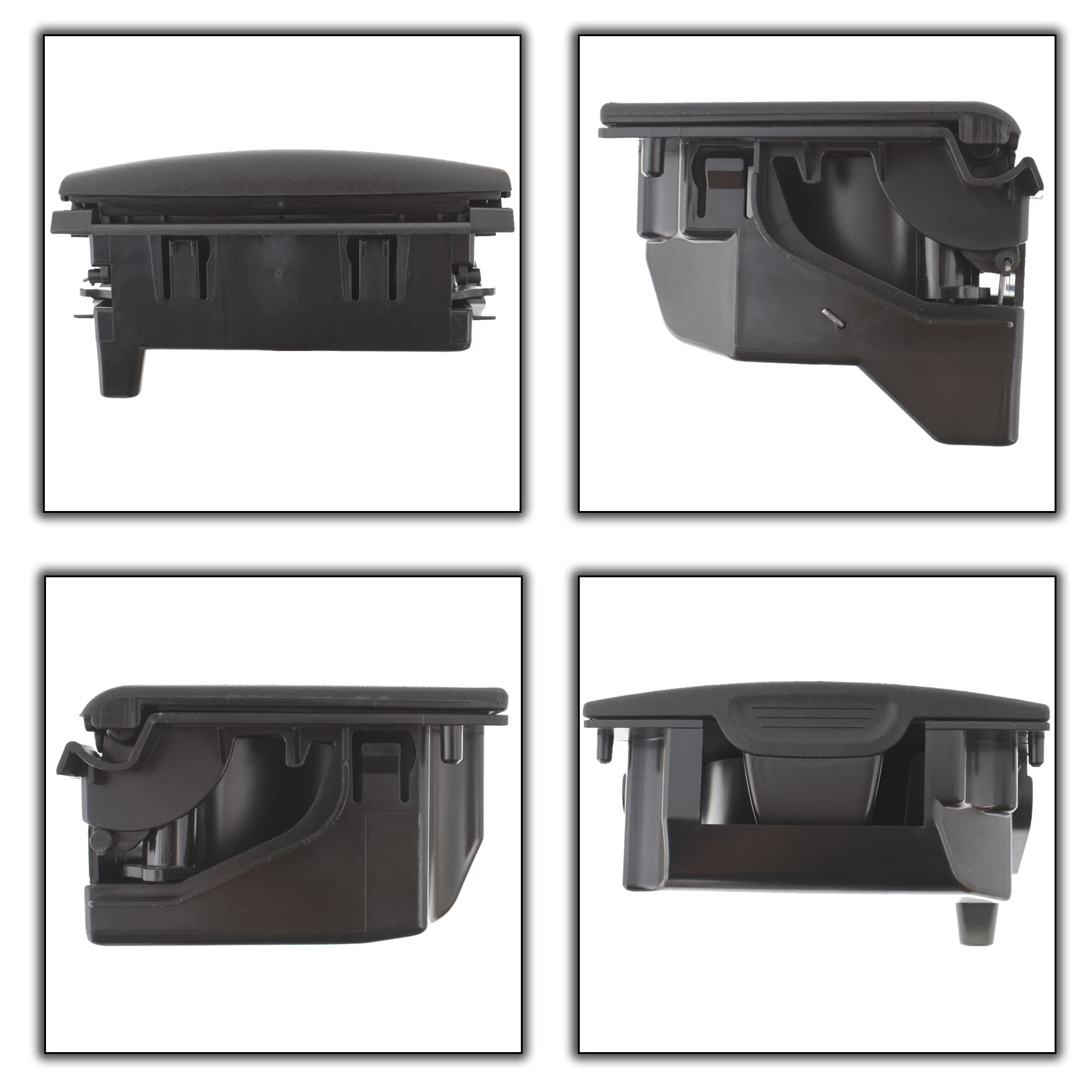 Rear Seat Center Console Cup Holder Box Assembly Compatible