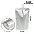 thumbnail image 2 of 500 Pcs 3.5 OZ Spout Foil Stand up Pouches, Juice Pouches, 4mil, 8.2mm Spout, BPA Free, 2 of 6