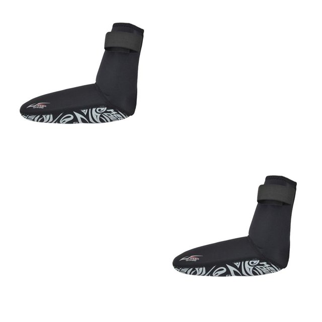 Yuarrent MANTENER EL BUCEO Calcetines de buceo de 3 mm Calcetines de esnórquel de elasticidad fuerte para adultos negro S 2Conjunto