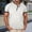 White, variant on CHENHANN Mens Shirt Short Sleeve Button Down Crewneck Henley Shirts Basic Blue Button Up Shirt Mens Casual Shirts