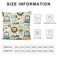 thumbnail image 5 of PIKWEEK Personalized Lion Pillowcase Pillow Cover - Custom Lion Pillowcover 18"x18" - Customized Cushion Covers - Personalized Pillowcase Gifts Home Decor for Sofa Couch Bed, 5 of 5
