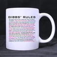 thumbnail image 2 of Gibbs'Rules Coffee Mug Ceramic White Mugs 11 Ounce, 2 of 4