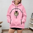 thumbnail image 5 of Pet Pouch Hoodie Cat Dog Carrier Hoodies with Pull Side Zip Pockets Hooded Sweatshirts for Puppy Kitten Holder, 5 of 5