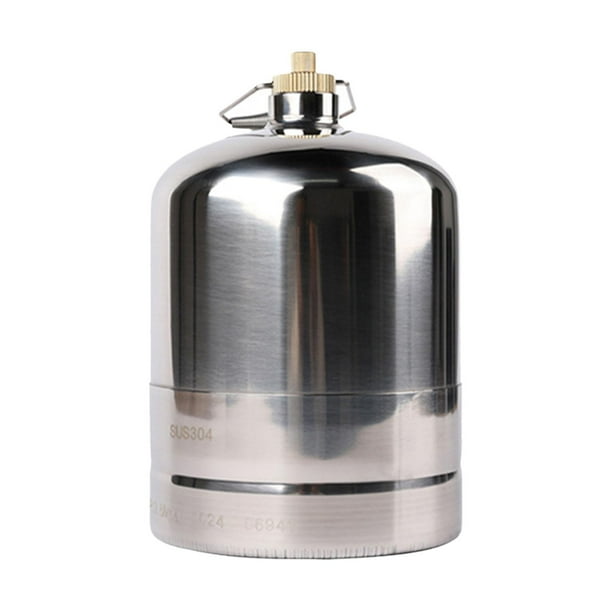 Tanque de gas para acampar, cilindro de gas, vacío, recargable, práctico, combustible para acampar 4L