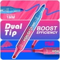 thumbnail image 4 of 8-Pack Dual-Tip Highlighter Marker Set Broad and Fine Point Tips, No Bleed, Ideal Pens for Bible Highlighting, Journaling, Home and Office Supplies, Assorted Ink Colors, 4 of 6