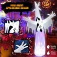 thumbnail image 5 of Patiojoy 8FT Giant Halloween Inflatable Ghost Blow-up Yard Decoration with Built-in LED Lights & Magic Rotating Lamp Easy Inflation Waterproof Blower, 5 of 10