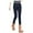 Blue, variant on Bigersell Straight Jeans Women Juniors Jeans Sale Pull On Jeans Ladies Slim-Leg Denim Pants Button Closure Washed Distressed Jeans Female Fitted High Waist Full Length Pants Style J-222 Black XXL