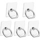 thumbnail image 1 of Paquete de 5 (cuadrados) soporte para anillo de teléfono celular, soporte transparente para anillo de teléfono, soporte para dedo, soporte para dedo, rotación de 360°, agarre transparente para teléfon, 1 of 4