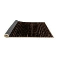 thumbnail image 2 of Ahgly Company Indoor Round Abstract Orange Modern Area Rugs, 4' Round, 2 of 4