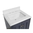 thumbnail image 6 of Nantucket 24" Bathroom Vanity with Marine Gray Cabinet and Quartz Top, 6 of 7